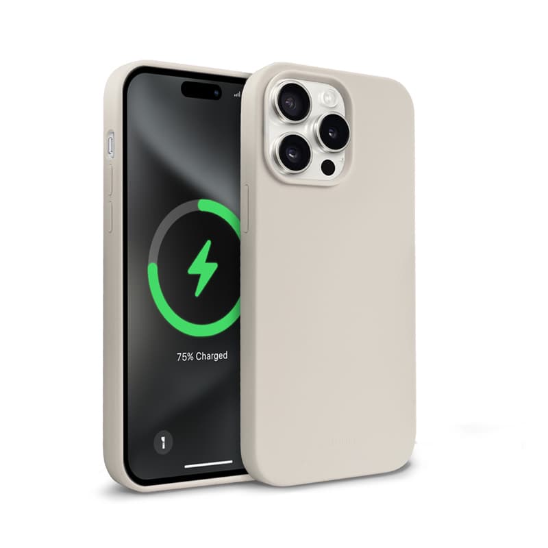 Crong Color Cover Magnetic - iPhone 15 Pro MagSafe Case (Stone Beige) 6