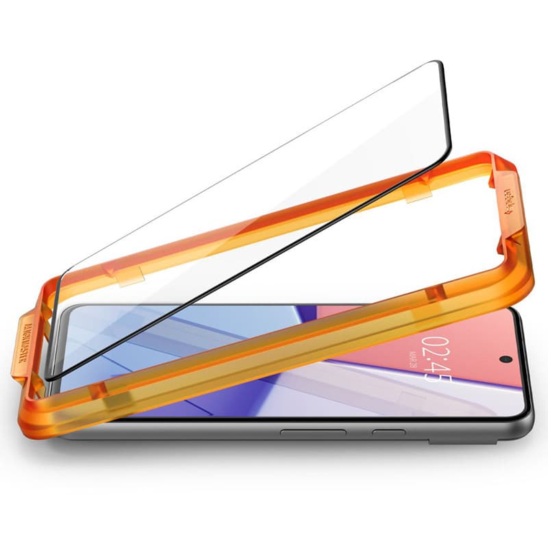 Spigen Alm Glass FC - Tempered glass for Google Pixel 8 (Black frame) 4