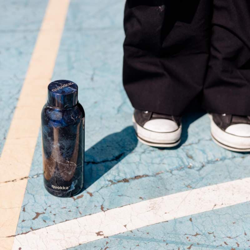 Quokka Solid - Stainless Steel Thermal Bottle 510 ml (Black Marble) 5