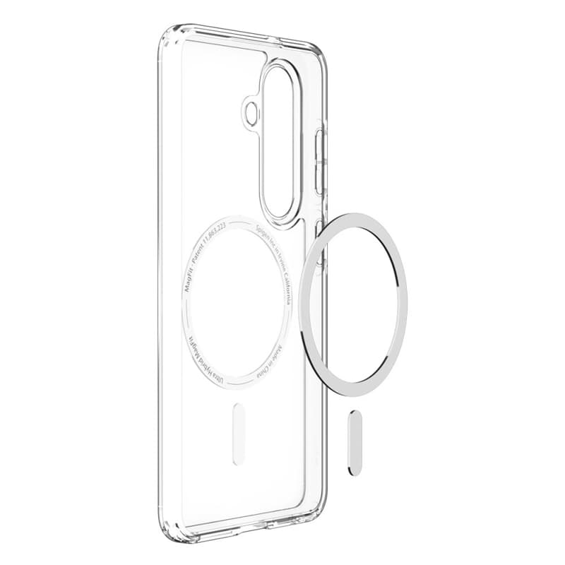 Spigen Ultra Hybrid Mag MagSafe - Case for Samsung Galaxy S26 (Clear/White) 5