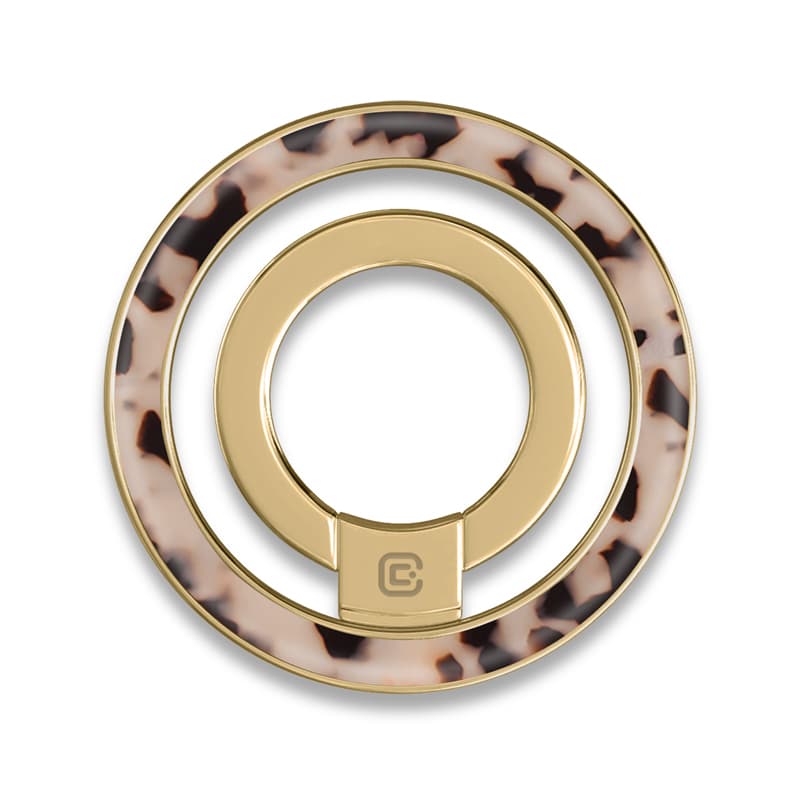 Crong Deluxe RING Holder - MagSafe Magnetic Phone Holder (Blonde Tortoise) 4