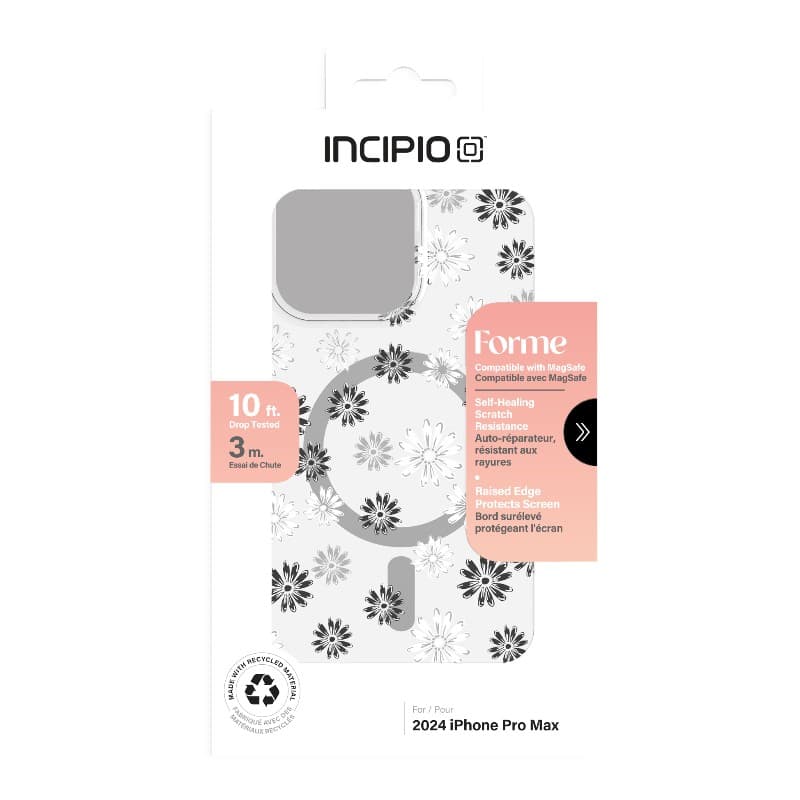 Incipio Forme MagSafe - Case iPhone 16 Pro Max (Ditzy Floral Silver) 4