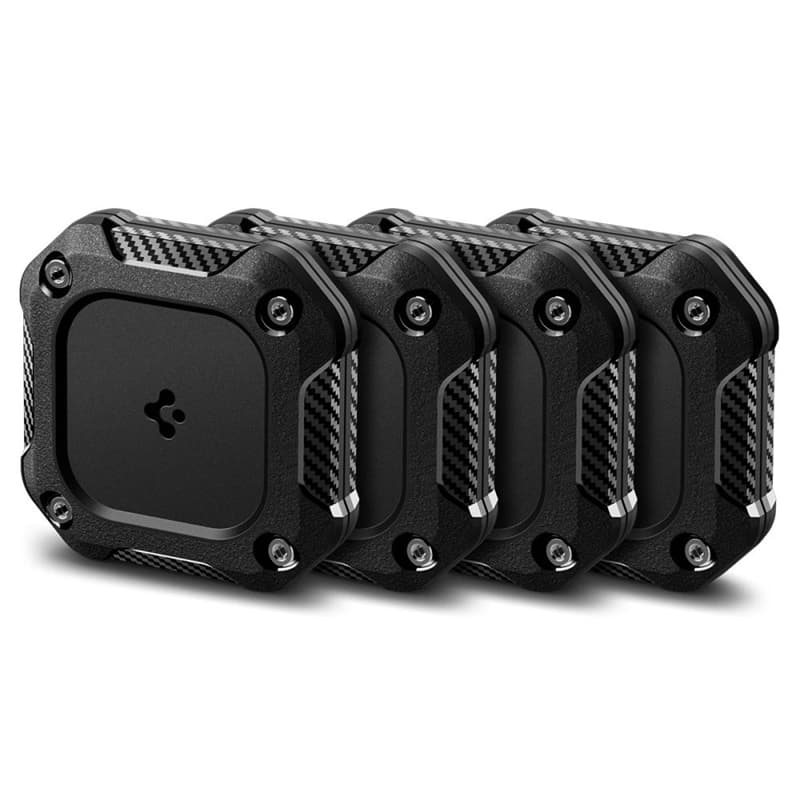 Spigen Tough Armor 4-Pack - Case for Apple AirTag 1 / 2 (Black) (4 pcs)