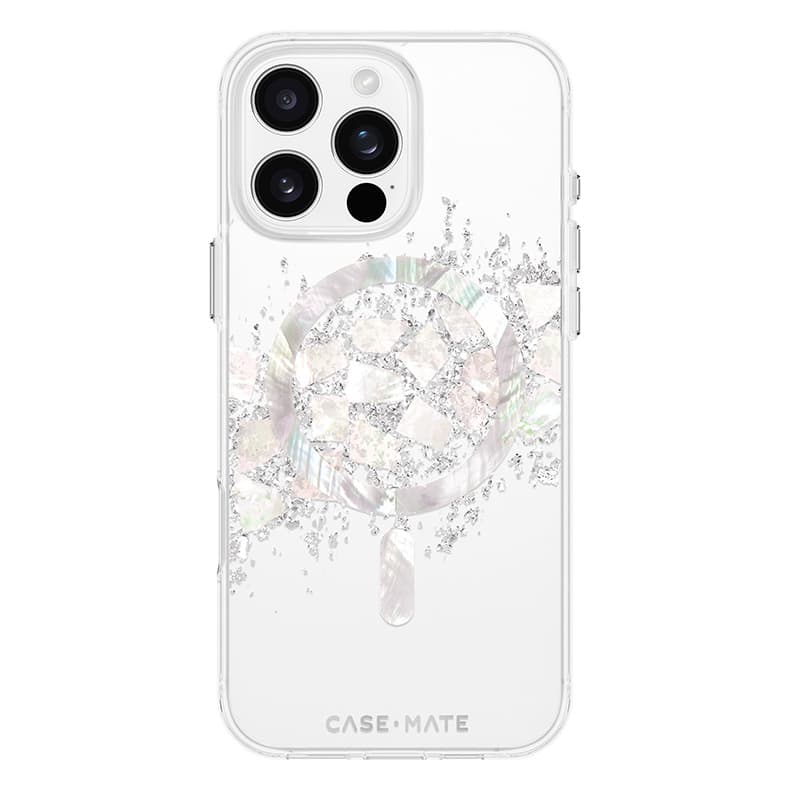 Case-Mate Karat MagSafe - Case for iPhone 16 Pro Max with Pearl Inlay (A Touch of Pearl) 2