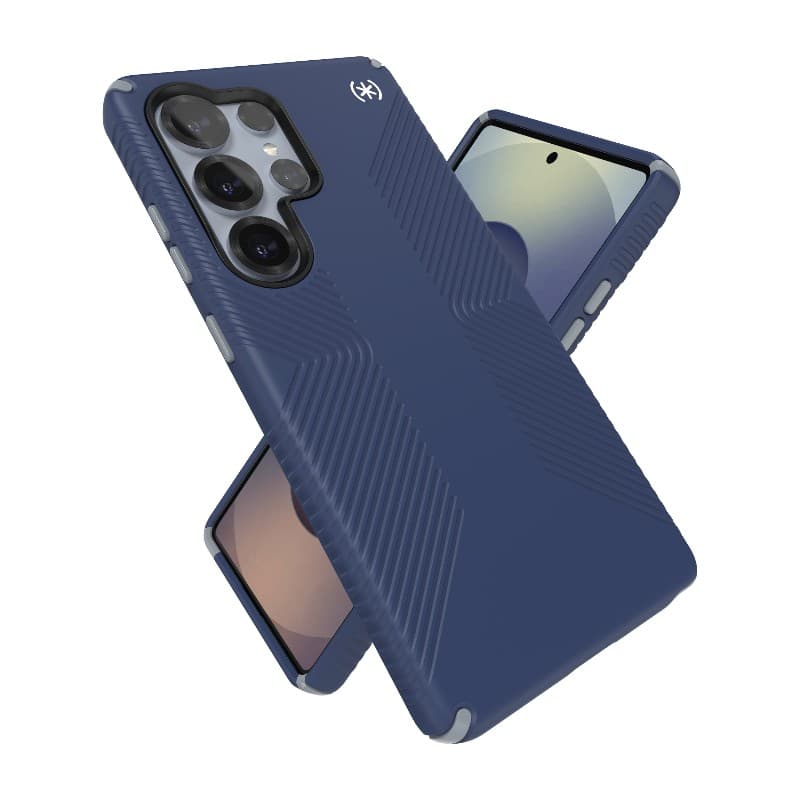 Speck Presidio2 Grip Magnet - Samsung Galaxy S25 Ultra MagSafe Case (Coastal Blue/Dust Gray/White) 7