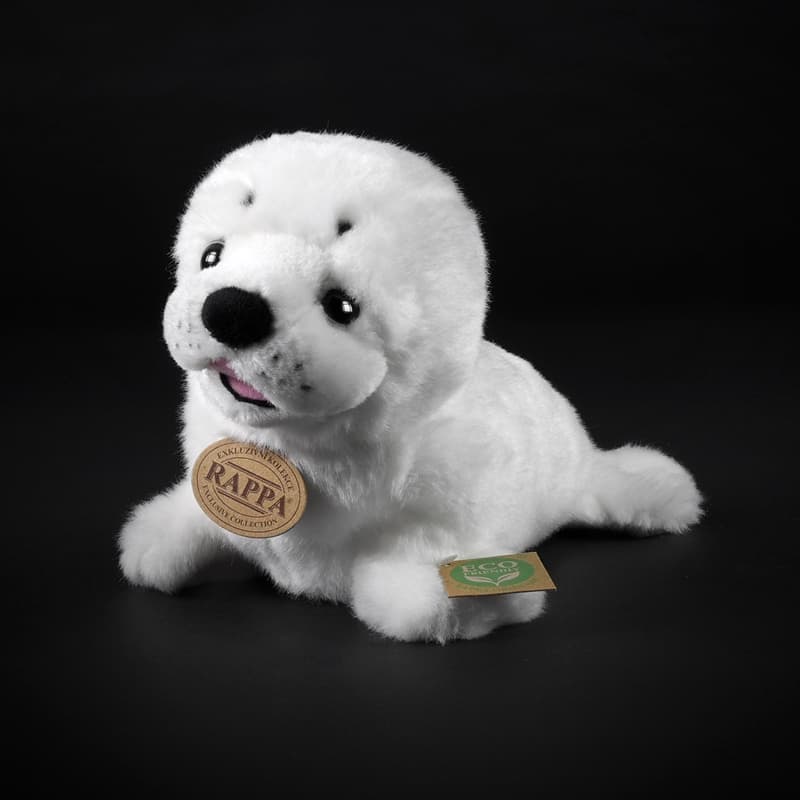 Rappa - Plush realistic mascot white seal 25 cm Eco-Friendly 5