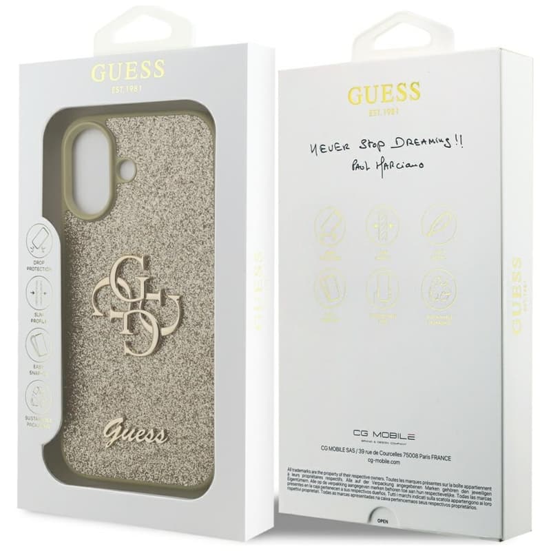 Guess Fixed Glitter Big 4G - Case iPhone 17 (gold) 8