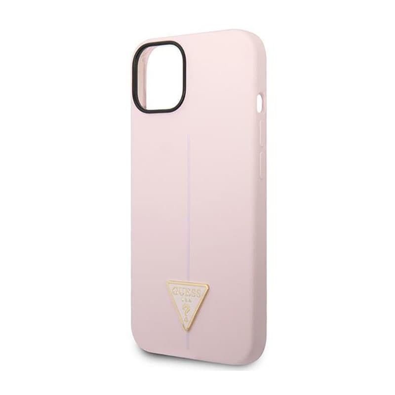 Guess Silicone Triangle Logo - Case for iPhone 14 Plus (Purple) 6