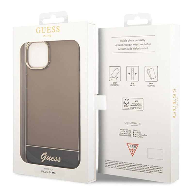 Guess Translucent - Case for iPhone 14 Plus (Black) 8