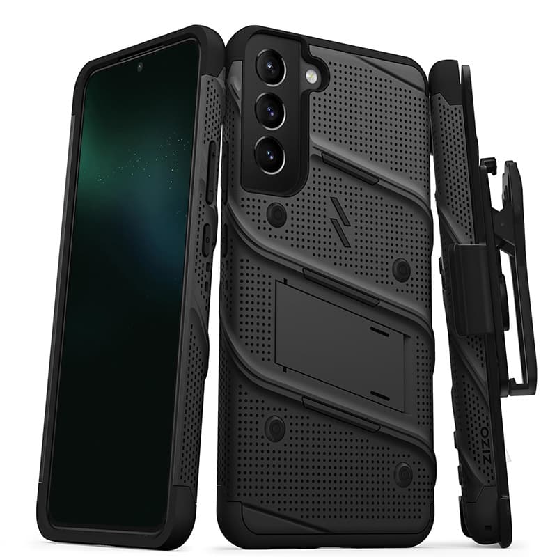ZIZO BOLT Bundle Samsung Galaxy S22+ Case - Black & Black 1
