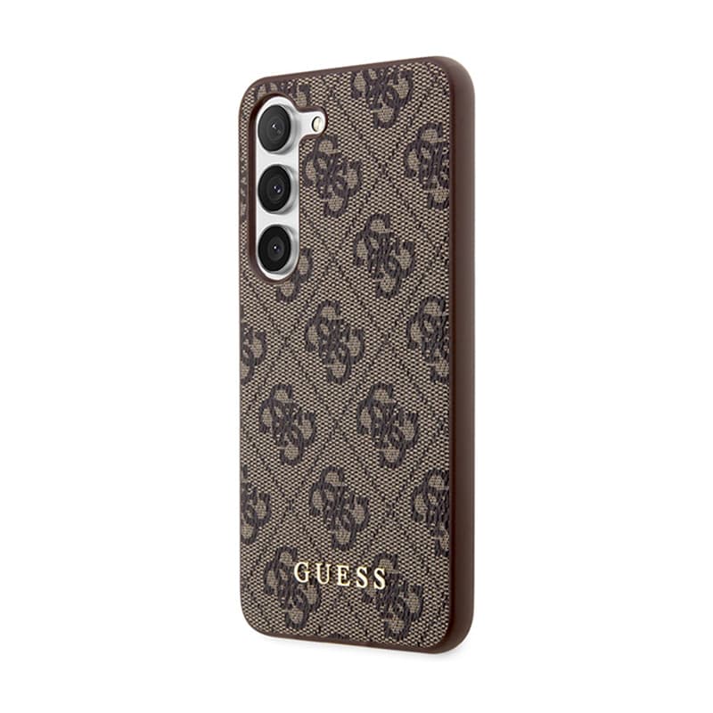 Guess 4G Metal Gold Logo - Case for Samsung Galaxy S24+ (Brown) 2