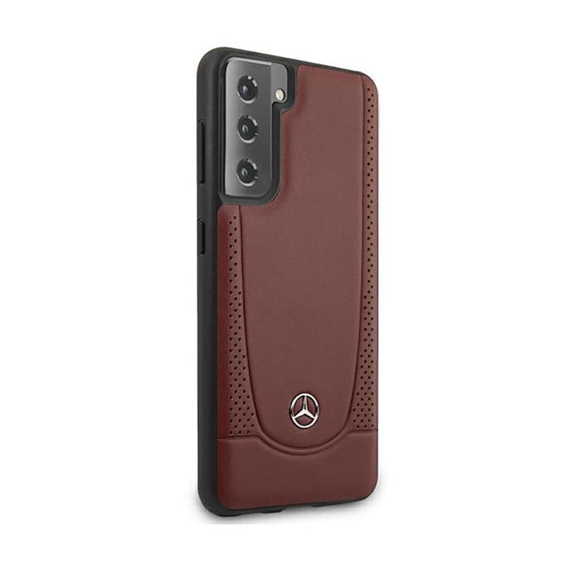 Mercedes Leather Urban Line - Case for Samsung Galaxy S21+ (Red) 4