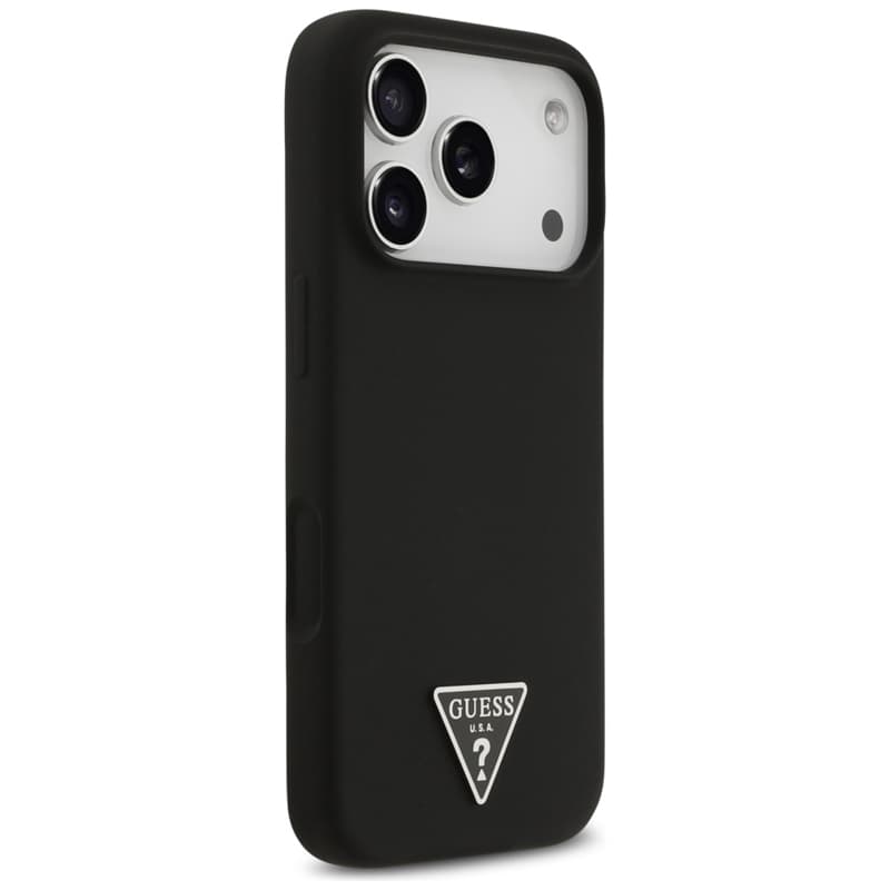 Guess Silicone Triangle Logo MagSafe - Case iPhone 17 Pro Max (black) 4