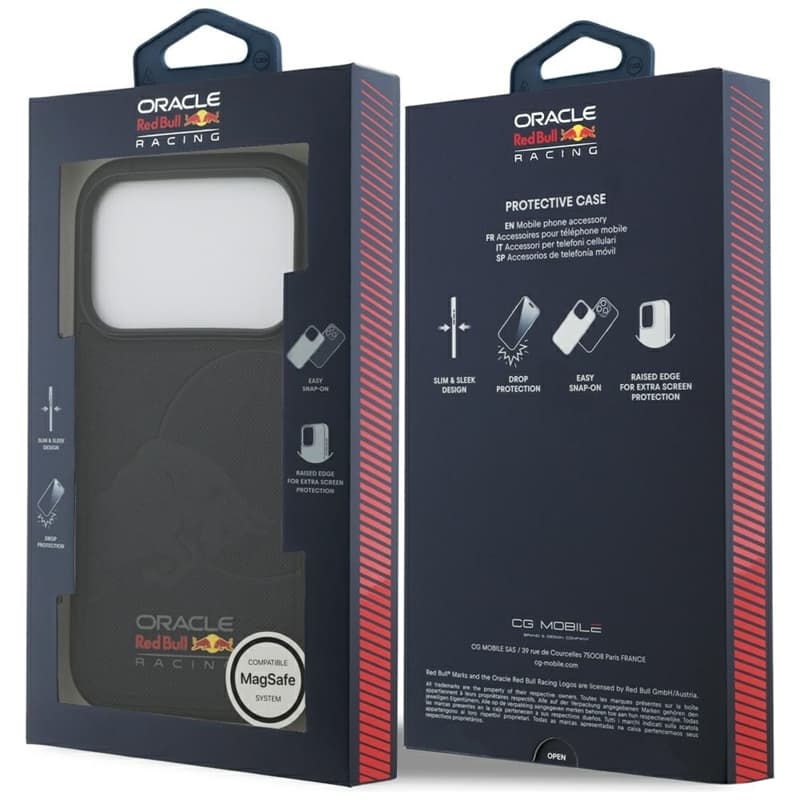 Red Bull Meshed Debossed Bull MagSafe - iPhone 17 Pro Case (Navy Blue) 8
