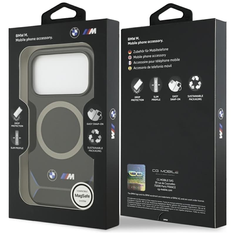 BMW M IML Metal Buttons & Logo MagSafe - Case iPhone 17 Pro (black-blue) 8