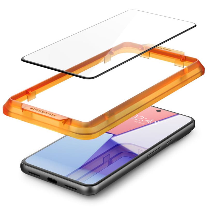 Spigen Alm Glass FC - Tempered glass for Google Pixel 8 (Black frame) 5
