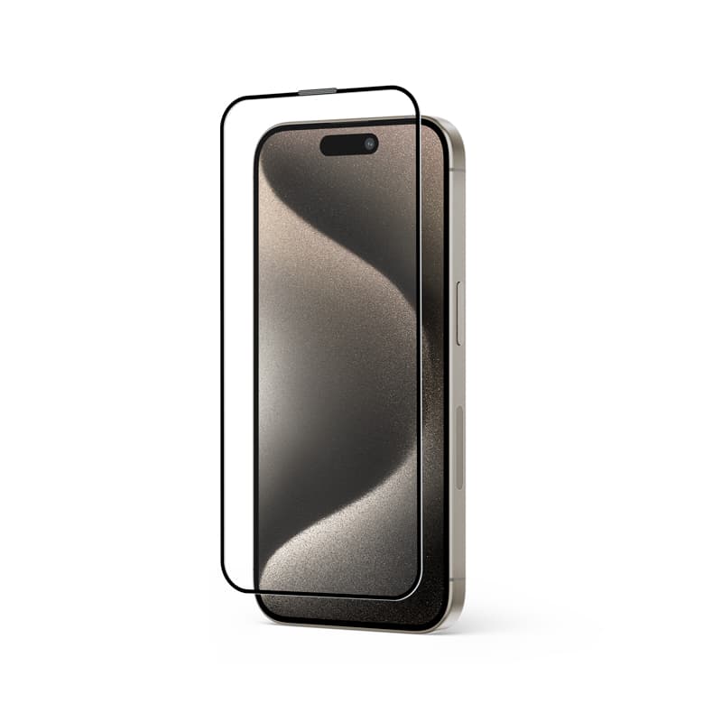 Crong Anti-Bacterial 3D Armor Glass - 9H Tempered Glass for the Full Screen iPhone 15 Pro Max + Installation Frame 2