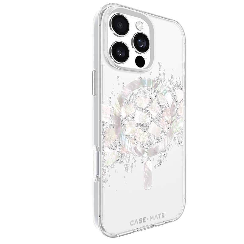 Case-Mate Karat MagSafe - Case for iPhone 16 Pro Max with Pearl Inlay (A Touch of Pearl) 3