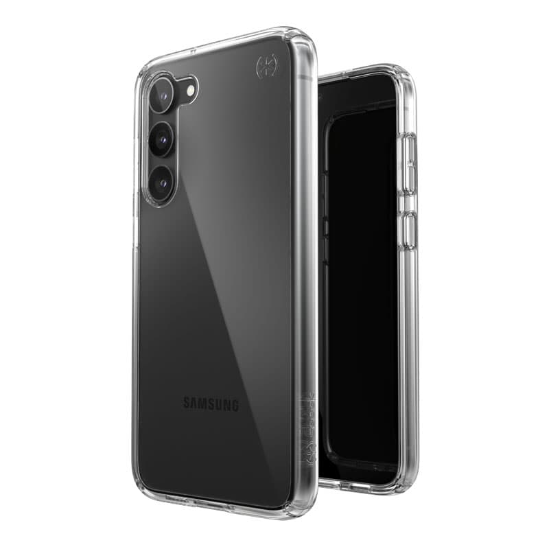 Speck Presidio Perfect-Clear - Samsung Galaxy S23+ Case with MICROBAN Coating (Clear) 5