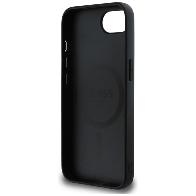 Guess Grained Ring MagSafe - Case for iPhone 16e (black) 7