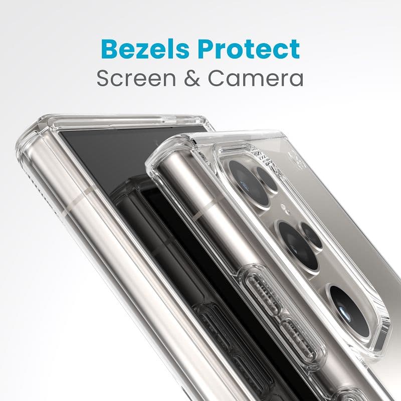 Speck Presidio Perfect-Clear - Samsung Galaxy S24 Ultra Case (Clear/Clear) 5