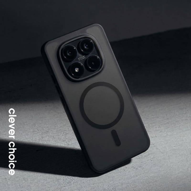 Crong Hybrid Matte Magnetic - MagSafe Case Xiaomi Redmi Note 15 Pro+ (black) 5