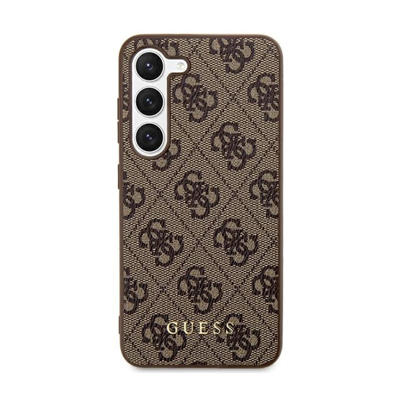 Guess 4G Metal Gold Logo - Case for Samsung Galaxy S24+ (Brown) 3