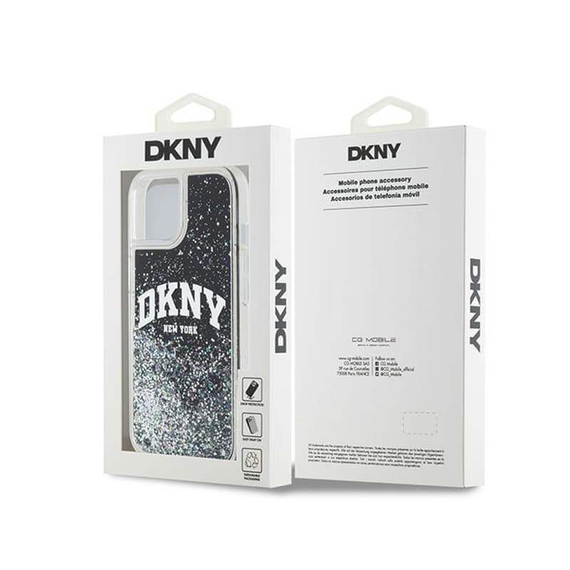 DKNY Liquid Glitter Big Logo - Case for iPhone 14 / 15 / 13 (black) 8
