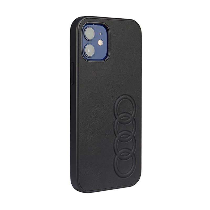 Audi Synthetic Leather - Case for iPhone 12 / iPhone 12 Pro (Black) 2