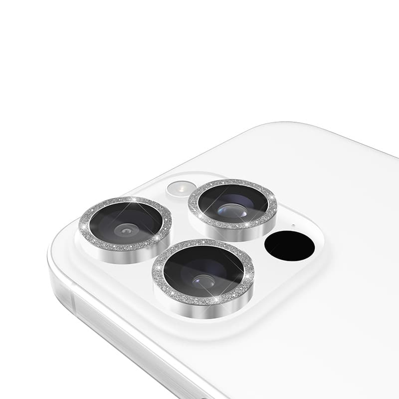 Case-Mate Aluminum Ring Lens Protector - Protective Glass for iPhone 16 Pro / iPhone 16 Pro Max Camera Lens (Twinkle) 2