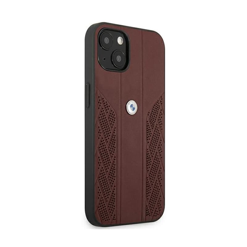 BMW Leather Curve Perforate HC - Case for iPhone 13 mini (Red) 3