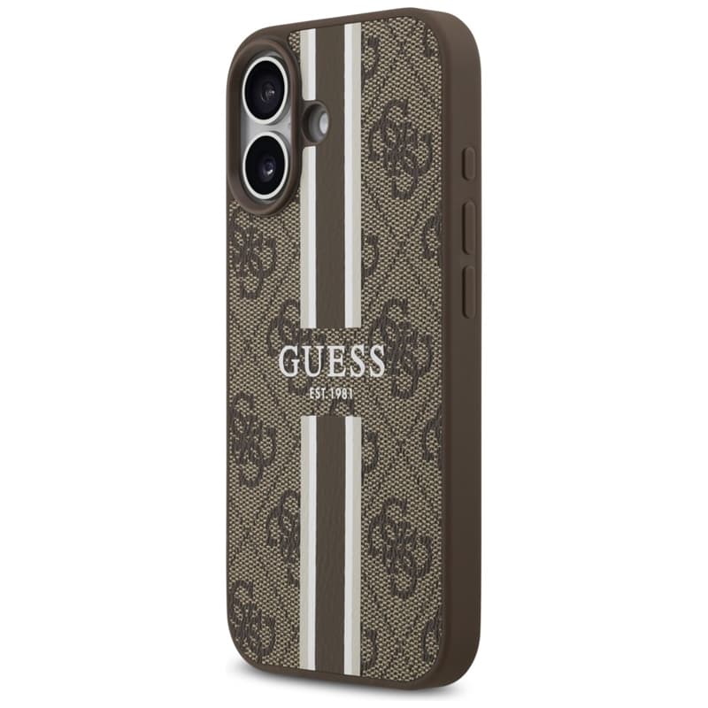 Guess 4G Printed Stripes MagSafe - Case iPhone 17 (brown) 2