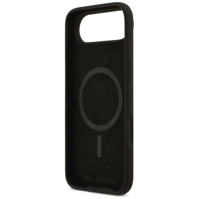 Karl Lagerfeld Silicone Karl & Choupette Ring MagSafe - Case iPhone Air (black) 7