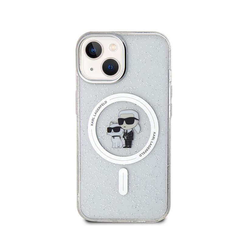 Karl Lagerfeld Karl & Choupette Glitter Magsafe - Case for iPhone 15 (Transparent) 3