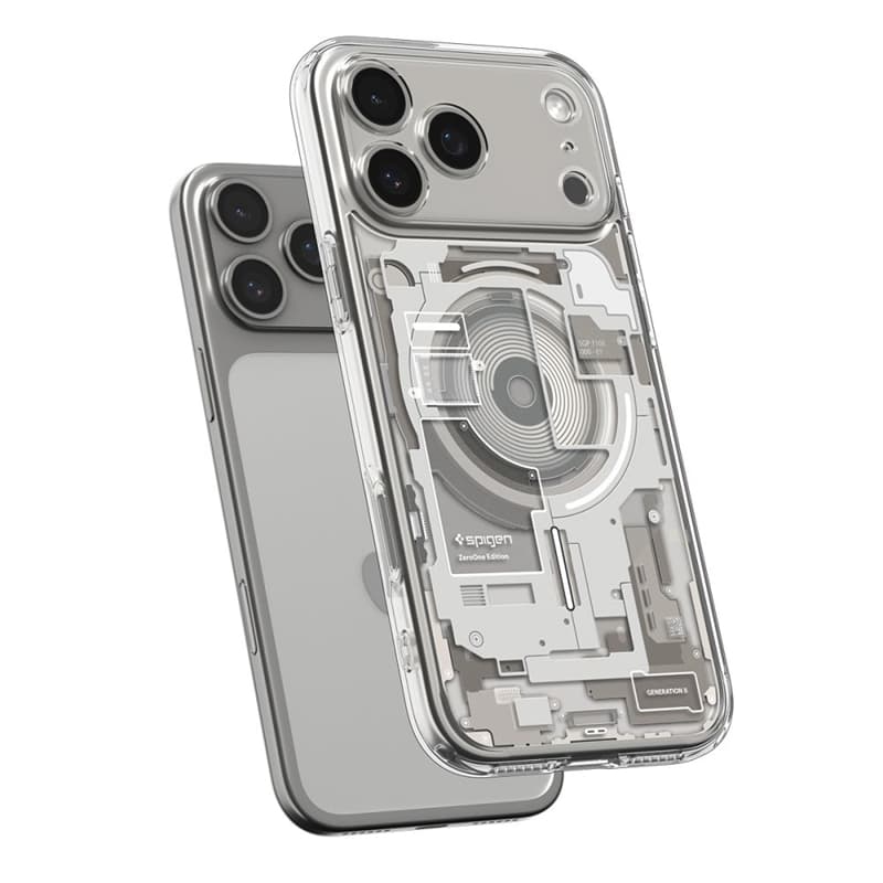 Spigen Ultra Hybrid Mag MagSafe - Case for iPhone 17 Pro Max (Zero One Natural Titanium) 5