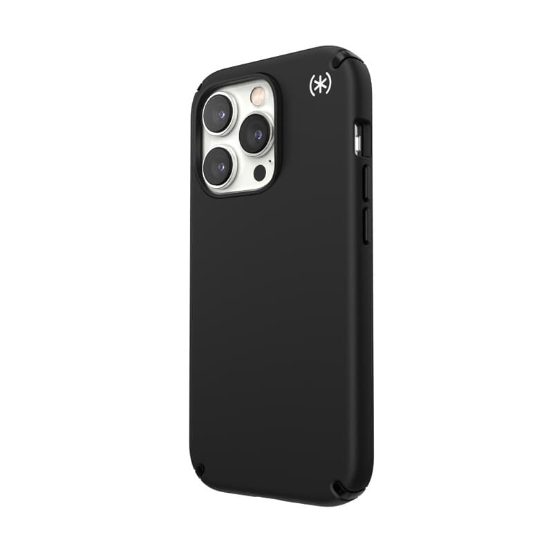 Speck Presidio2 Pro - Antibacterial iPhone 14 Pro Case (Black / Black / White) 3