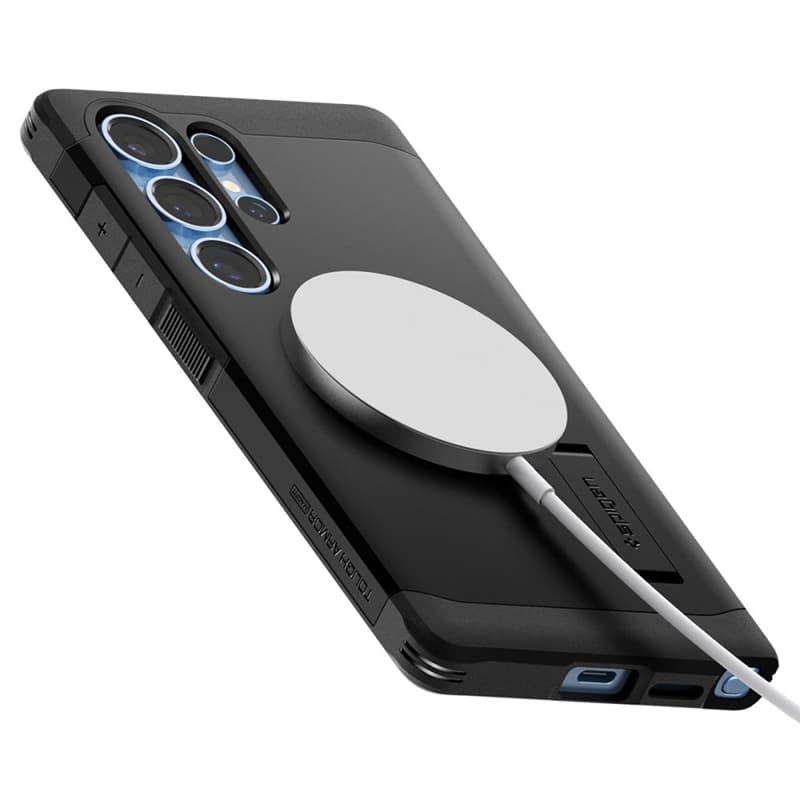 Spigen Tough Armor MagSafe - Case for Samsung Galaxy S25 Ultra (Black) 8