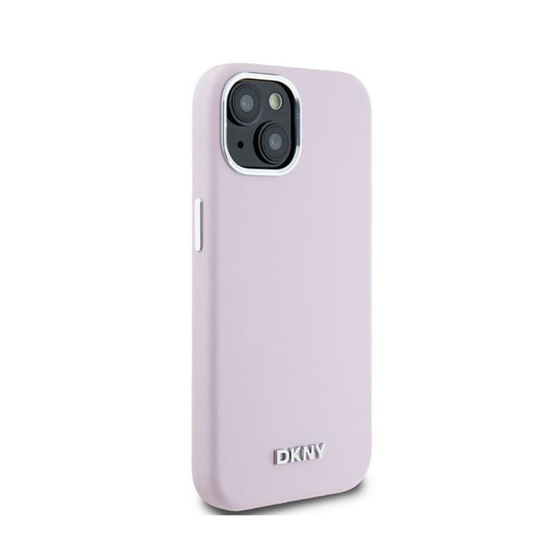 DKNY Liquid Silicone Small Metal Logo MagSafe - Case for iPhone 15 / 14 / 13 (pink) 4