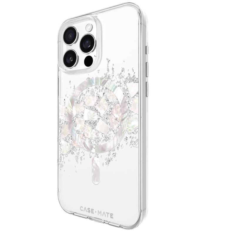 Case-Mate Karat MagSafe - Case for iPhone 16 Pro Max with Pearl Inlay (A Touch of Pearl) 4