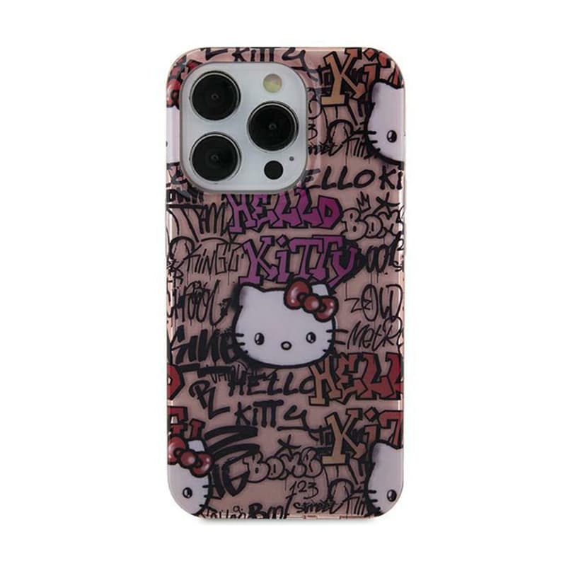 Hello Kitty IML Tags Graffiti - iPhone 15 Case (pink) 1
