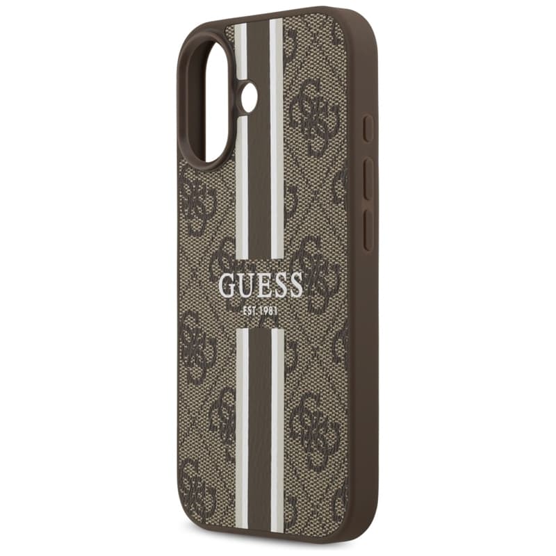 Guess 4G Printed Stripes MagSafe - Case iPhone 17 (brown) 6