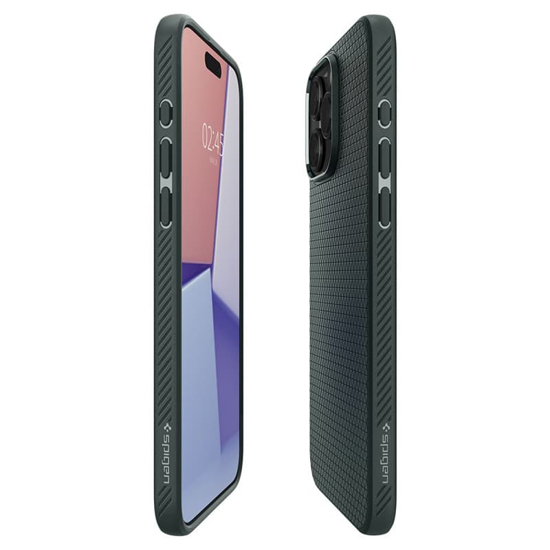 Spigen Liquid Air - Case for iPhone 15 Pro Max (Abyss Green) 8