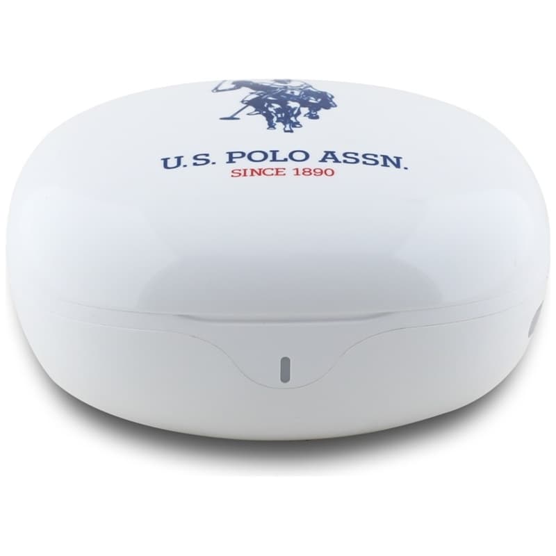 US Polo Assn DH Logo - TWS Earphones + Charging Case (White) 3