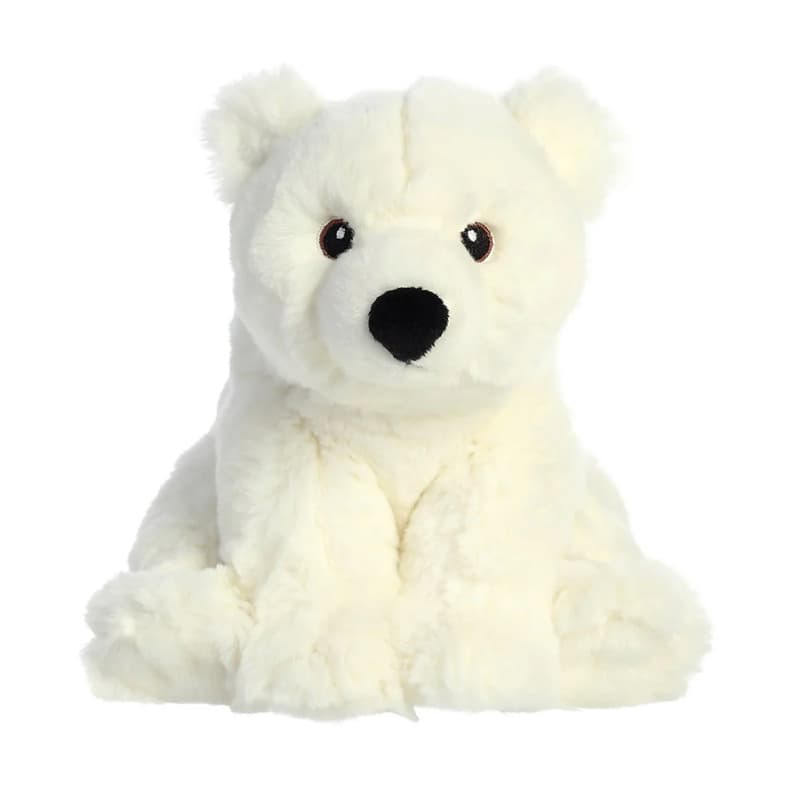 Eco Nation – Plush Toy / Cuddly Sitting Polar Bear 19 cm Eco-Friendly 4