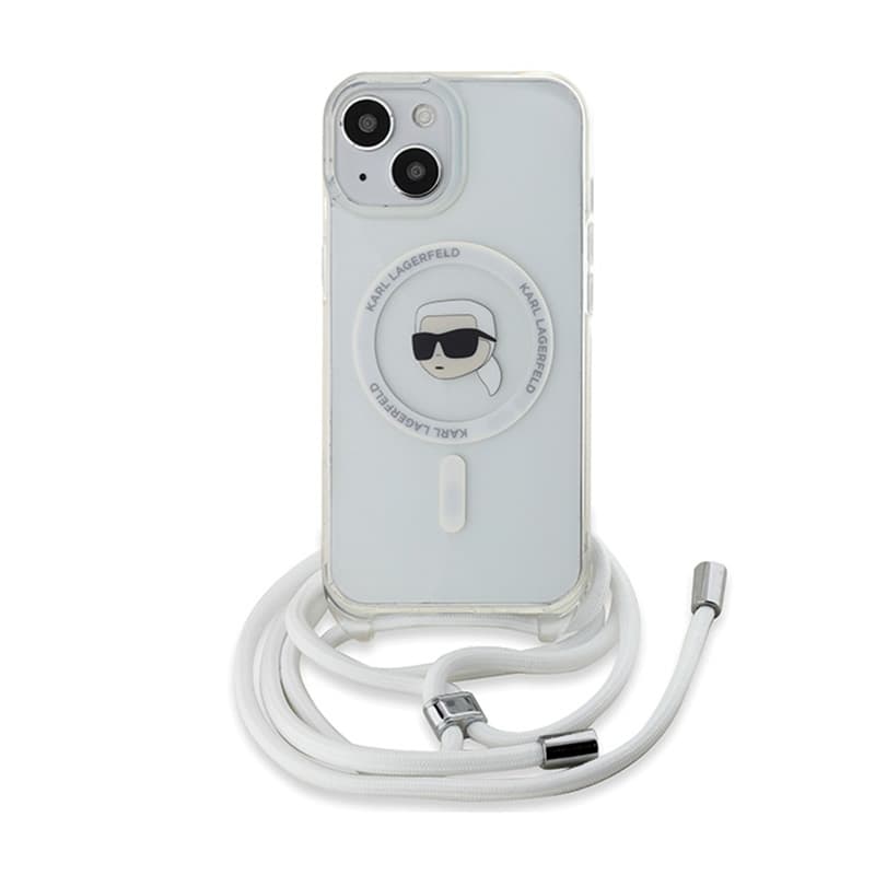 Karl Lagerfeld Crossbody IML Karl Head MagSafe - iPhone 15 / 14 / 13 Case (Transparent) 2