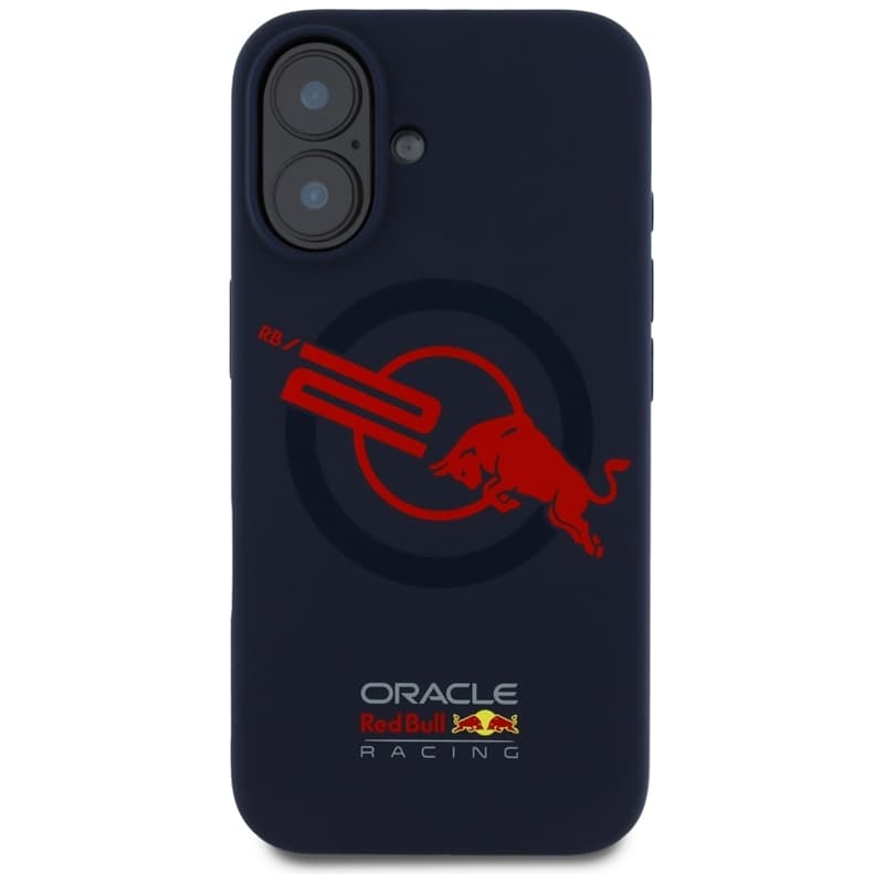 Red Bull HC Silicone Logo Red Lining MagSafe - iPhone 16 Case (Navy Blue) 3