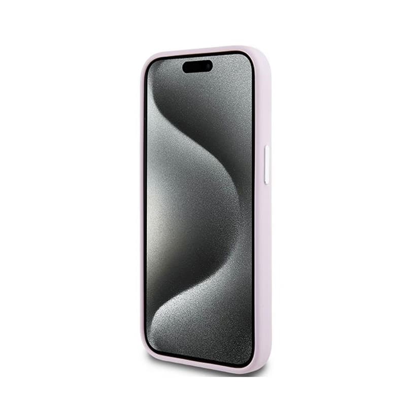 DKNY Liquid Silicone Small Metal Logo MagSafe - Case for iPhone 15 / 14 / 13 (pink) 5