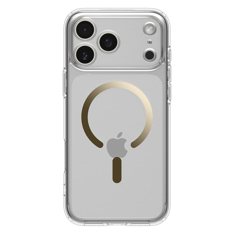 Spigen Ultra Hybrid Mag MagSafe - Case for iPhone 17 Pro Max (Clear/Gold) 2