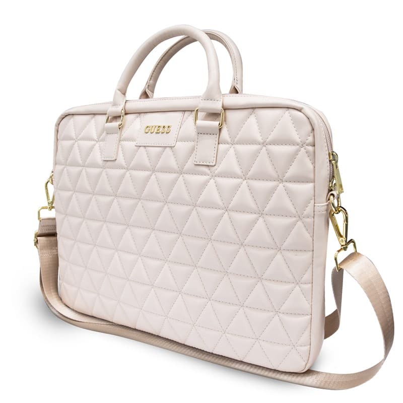Guess Quilted Computer Bag 15" (Pink) 2