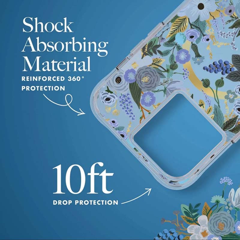 Rifle Paper Clear MagSafe - Case for iPhone 14 Pro Max (Garden Party Blue) 5